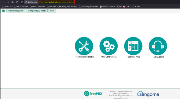 Página principal del dominio configurado